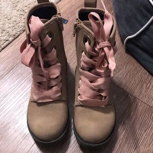 Target Brand, girls combat boots